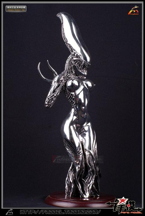 异形大战铁血手办异形母后模型异形皇后异形电镀色树脂手办模型-淘宝