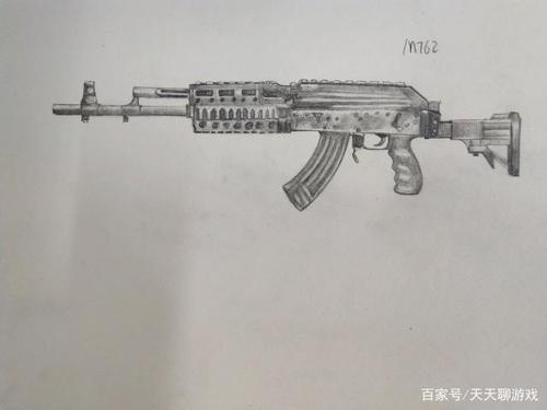 "吃鸡"女玩家手绘5把武器,空投,98k,信号枪,果然高手