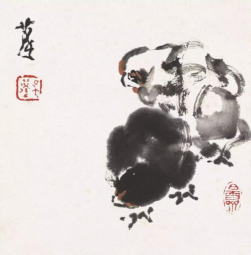 吴蓬画鸡