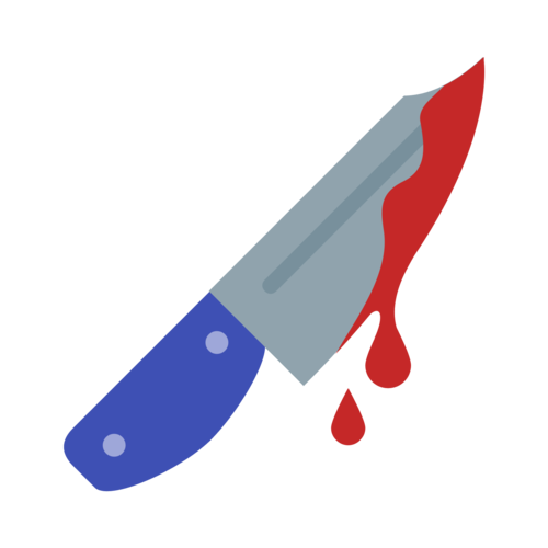 there is a knife shape that is rectangular on one side