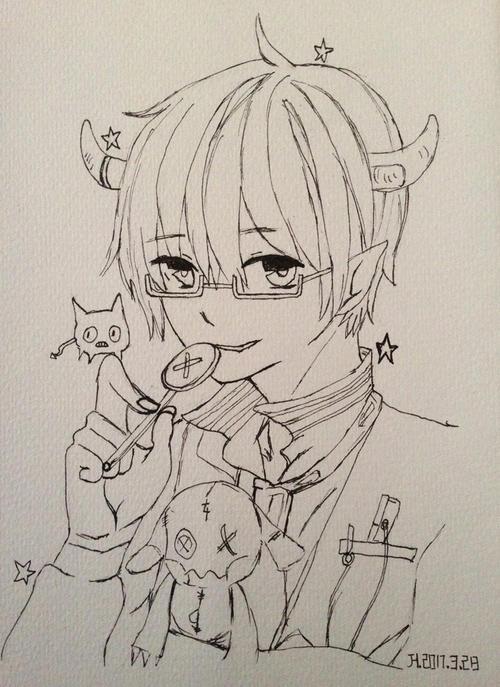 92幅二次元动漫人物临摹绘画|纯艺术|钢笔画|寻艺者jh