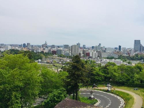 俯瞰仙台市