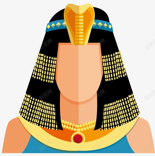 com 卡通古埃及 古埃及 古埃及符号 头饰 神秘古埃及 矢量图