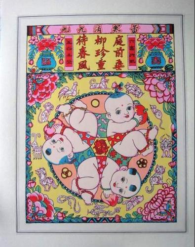 武强年画六子争头