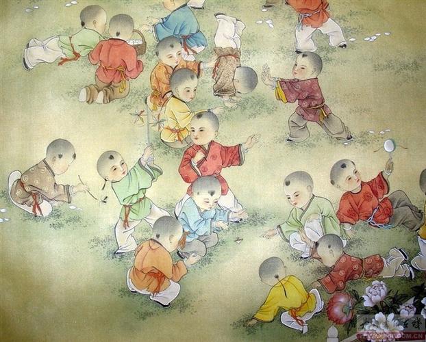 童子戏春图(局部)