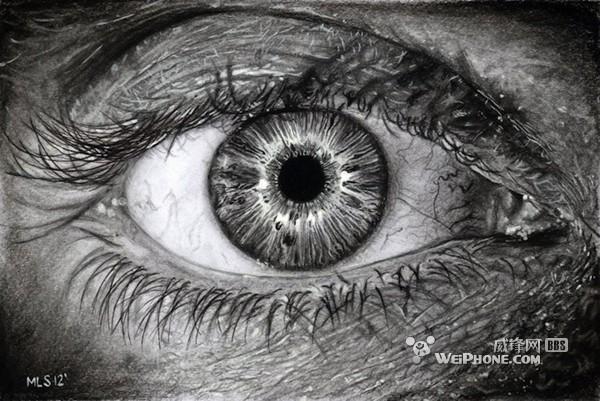 素描要想有恐怖的感觉,关键在题材,比如骷髅,怪兽.