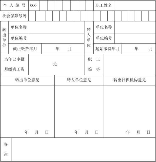 吴中区社保转移单