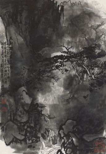刘海粟泼墨山水画作品欣赏