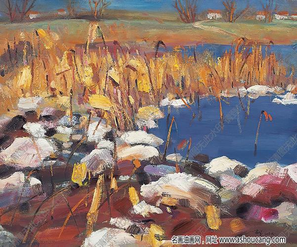 冷军油画 金秋 高清大图下载-名画油画网