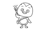 如何画萌鸡小队_简笔画图片大全