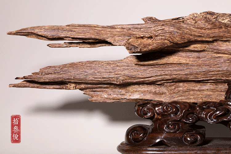 天然达拉干野生虫漏沉香摆件木雕件镇宅辟邪