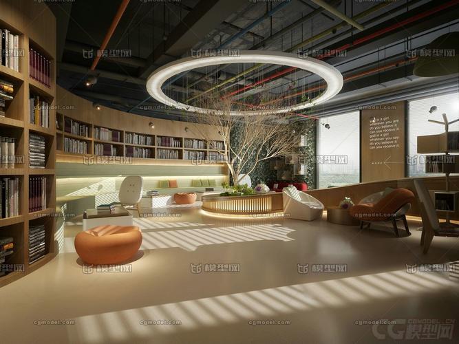 书 阅读室 室内 书店 咖啡厅 大学图书馆 图书室 效果图 休闲区 新华
