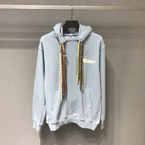 ambush外套长袖连帽抽绳彩色流苏辫卫吴亦凡款脏卫衣