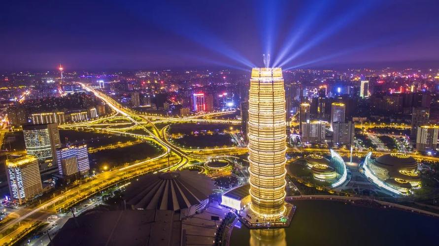  △ 郑州郑东新区cbd夜景 