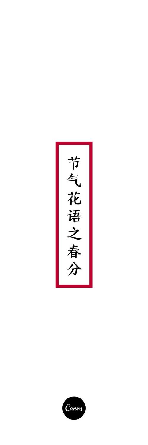 红黄色玉兰花春分节气简洁中文书签