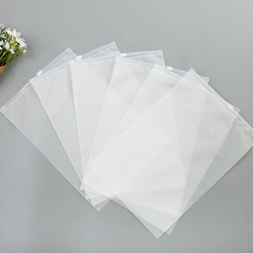 厂家直销现货半透明磨砂自封袋服饰包装袋收纳服装拉链袋可加印