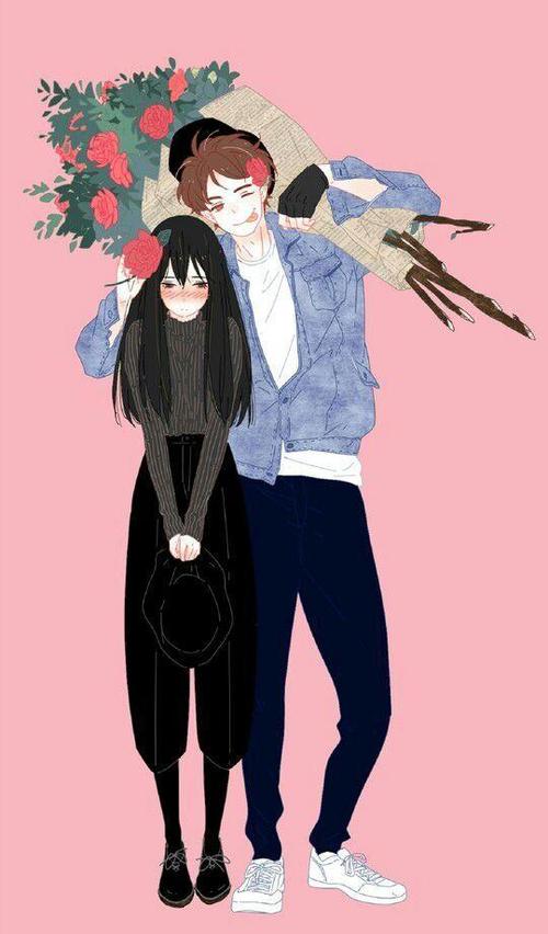 浪漫的动漫二次元情侣图片幸福就是和你一起白头到老