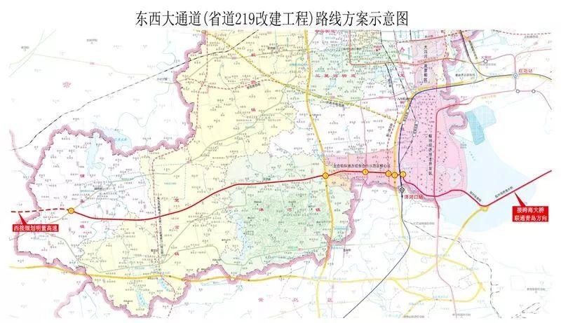 胶州又有大动作东西大通道获批复海量规划图