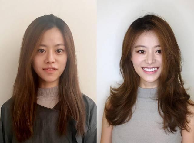 30个女生发型对比照,选对了发型轻松逆袭成女神