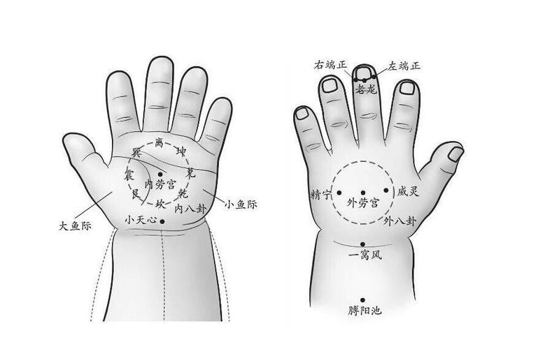 【小儿运八卦手法图解】小儿推拿八卦位置图