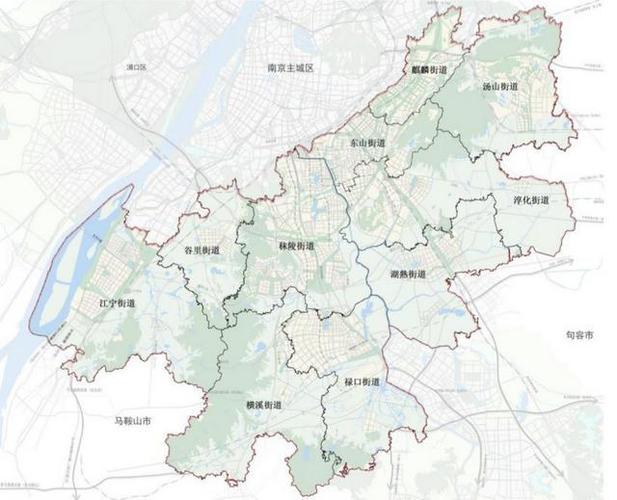 南京市江宁区卫星区域地图南京市江宁区土地利用总体规划2006年-2020