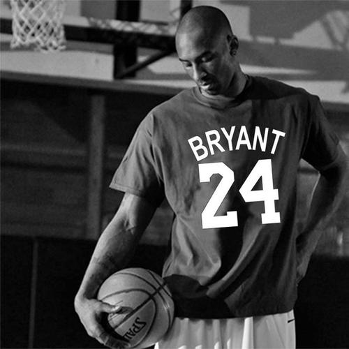 购客科比纪念t恤球衣湖人科比24号半袖 短袖 篮球训练服黑曼巴kobet恤