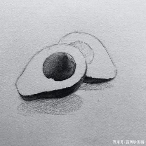牛油果素描画怎么画?一步一步教你画牛油果!