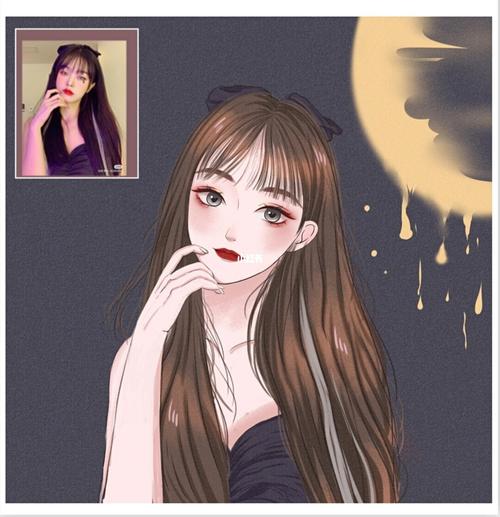 冷月风头像_头像_手绘_素材_头像