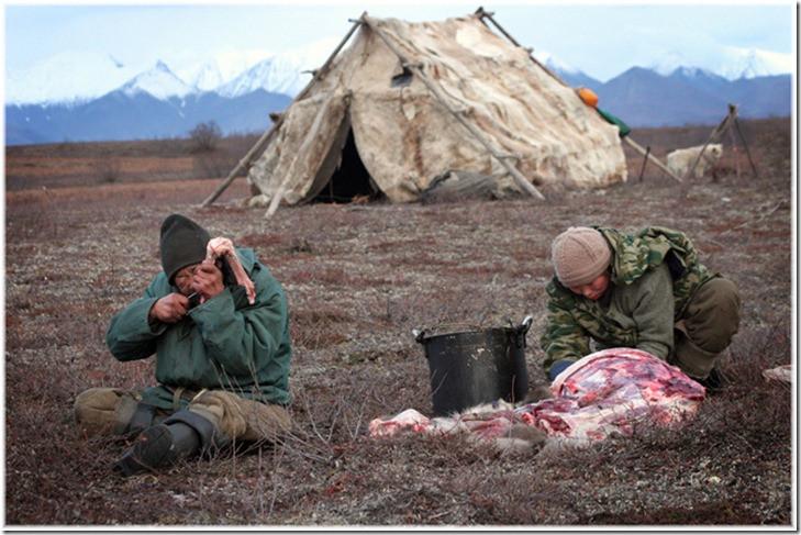 依旧茹毛饮血的楚科奇半岛居民,震撼!(组图)