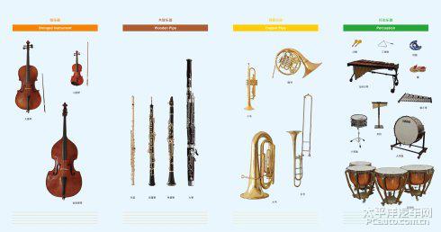 关于管弦乐团中乐器的手抄报 手抄报简单又好看