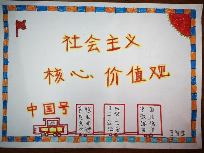 铁三小一,一班践行社会主义核心价值观,宪法进校园手抄报