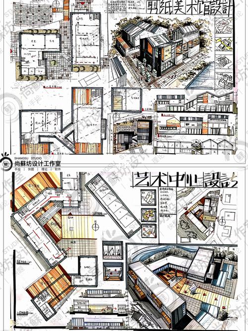 建筑学考研快题设计_考研_设计_建筑_手绘_学习_建筑学考研_教育_教育