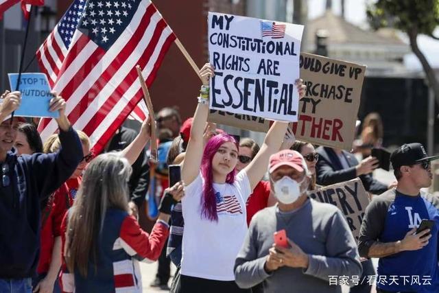 美国疫情严峻,民众在生命和自由的选择题上居然选c,将