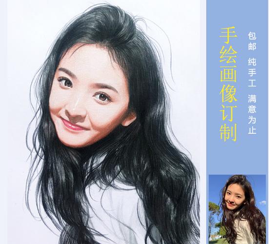 手绘头像 卡通画_手绘头像订制真人照片转手绘ins风卡通q萌情侣画像