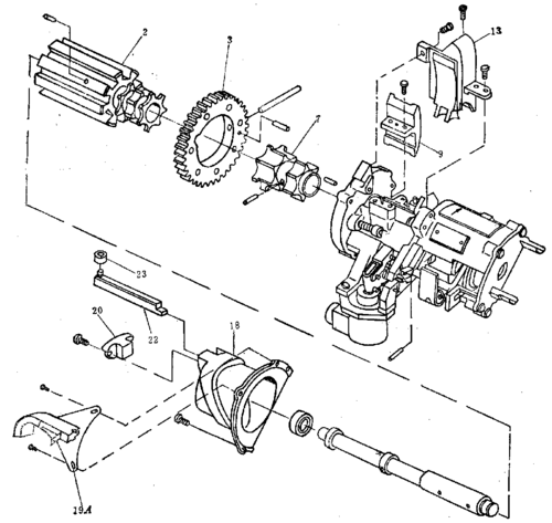 现代加特林 —"火神"简述 弹链从输弹道进入供弹机之后,受到脱链转轮