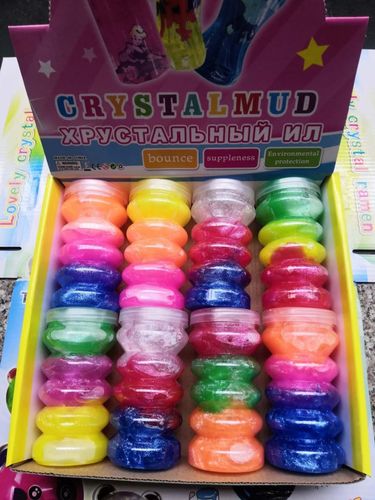新奇玩具地摊儿童玩具休闲玩具彩泥水晶泥橡皮泥史莱姆起泡胶减压