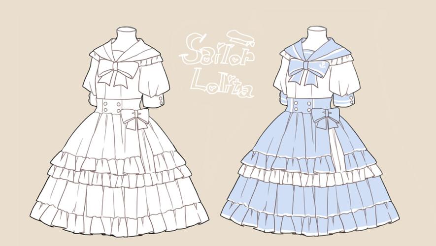 二次元洛丽塔不知道从何设计?几种参考送给你!
