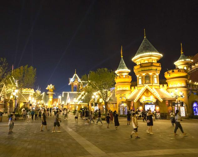济南融创乐园夜景使你迷醉