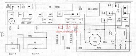 荣事达洗衣机xqb45-931g线路图