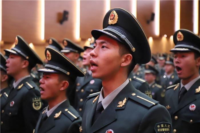 武警海警学院组织开展2021级学员入伍宣誓仪式