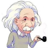 爱因斯坦图片漫画头像 卡通搞笑爱因斯坦头像图片_微信头像图片大全