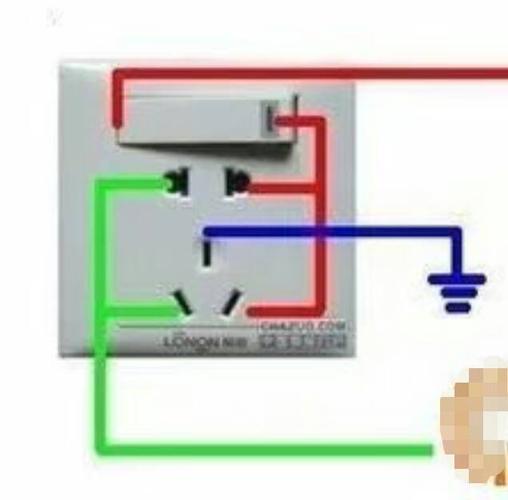 220v四孔插板怎么接线.在线等.