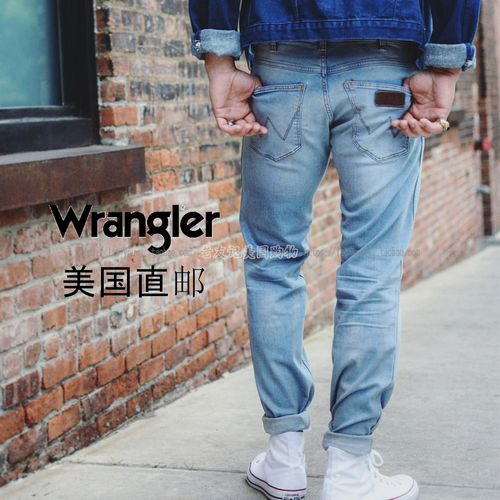 威格牛仔裤男_代购wrangler威格直筒低腰男牛仔裤长裤spencer时尚w压