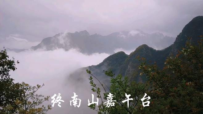 终南山嘉午台云海大片看个够