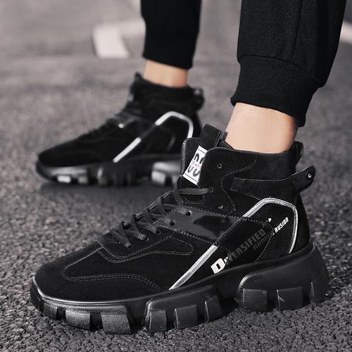 帆汀(aja fighting)秋冬款老爹鞋男士高帮鞋ins男鞋2020新款鞋子男