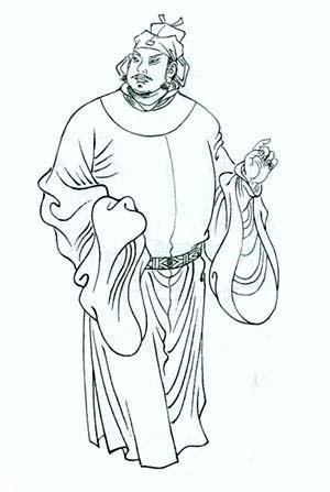 卢俊义简笔画简单