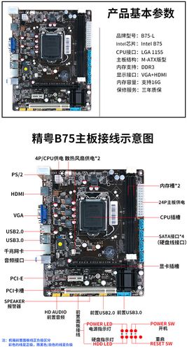 热卖三年包换 包邮行货技嘉ga-b75m-d3v ddr3 1155主板 cpu套装推荐
