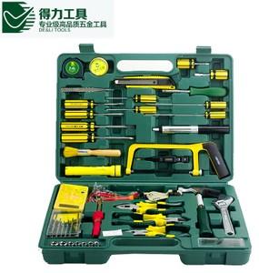 得力42件电讯组套 五金工具电工电子组合 烙铁万用表钳子套装1042