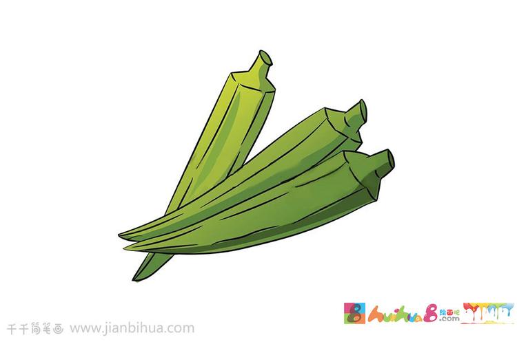 秋葵简笔画大全