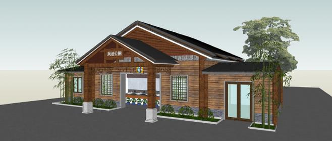 公共厕所 - sketchup模型库 - sketchup吧 - sketchup